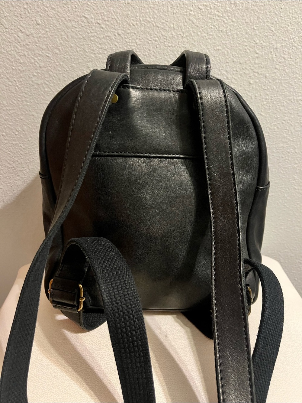 Madewell Black Leather Mini Backpack - Picture 4 of 6